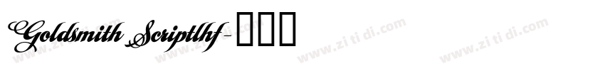 Goldsmith Scriptlhf字体转换